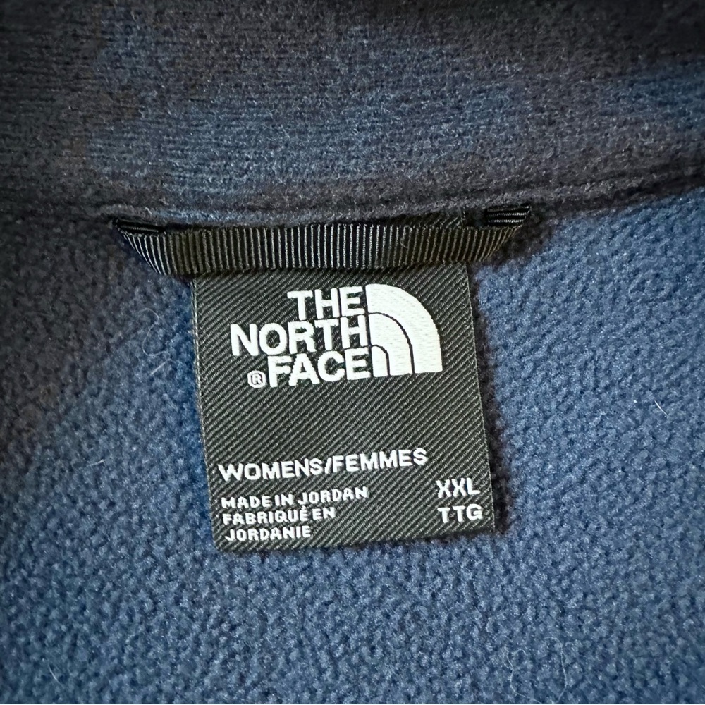 North Face Navy Blue Half Zip Pullover - Picture 3 of 4
